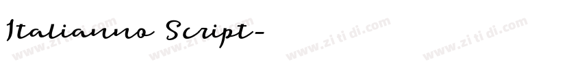 Italianno Script字体转换 Italianno Script字体转换